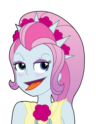 Size: 1235x1583 | Tagged: safe, artist:berrypunchrules, violet blurr, equestria girls, blushing, solo, tongue out