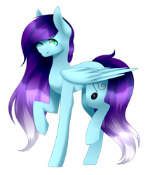 Size: 1024x1157 | Tagged: safe, artist:itsizzybel, oc, oc only, oc:antares, pegasus, pony, commission, female, looking at you, mare, one eye closed, raised hoof, simple background, smiling, solo, transparent background, wink