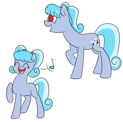 Size: 921x913 | Tagged: safe, artist:espeonna, oc, oc only, oc:bunny singer, earth pony, pony, happy, simple background, singing, smiling, solo, transparent background