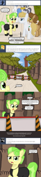 Size: 640x2700 | Tagged: safe, artist:ficficponyfic, chickadee, ms. peachbottom, oc, pony, cyoa, cyoa:peachbottom's quest, tumblr