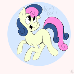 Size: 1280x1280 | Tagged: safe, artist:goldenled, bon bon, sweetie drops, earth pony, pony, looking up, open mouth, smiling, solo