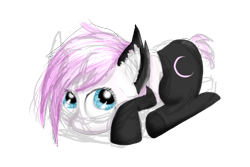 Size: 1200x800 | Tagged: safe, artist:upsidedownpanda, oc, oc only, oc:sleepy panda, panda pony, female, filly, sketchy, solo, wip