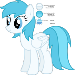 Size: 4666x4505 | Tagged: safe, artist:cloudyskie, oc, oc only, oc:cloudy sky, pegasus, pony, absurd resolution, female, mare, ponysona, reference sheet, simple background, smiling, solo, transparent background