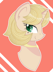 Size: 4092x5581 | Tagged: safe, artist:antoniio11, oc, oc only, oc:ainy needle, pony, unicorn, absurd resolution, collar, head, on side, smiling, solo, vector