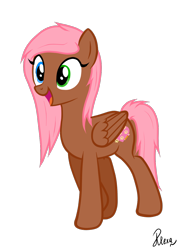 Size: 1000x1300 | Tagged: safe, artist:alexa0118, oc, oc only, oc:choco flitter, pegasus, pony, female, heterochromia, mare, simple background, solo, transparent background