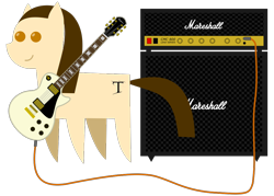 Size: 1050x750 | Tagged: safe, oc, oc only, earth pony, pony, amplifier, electric guitar, guitar, heavy metal, matt smith (theocracy), pointy ponies, ponified, power metal, simple background, solo, theocracy