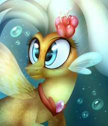 Size: 1363x1585 | Tagged: safe, artist:starchasesketches, princess skystar, seapony (g4), my little pony: the movie, solo, that was fast, underwater