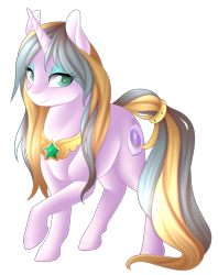 Size: 1281x1615 | Tagged: safe, artist:scarlet-spectrum, oc, oc only, oc:astraea, pony, unicorn, commission, female, mare, raised hoof, simple background, solo, transparent background