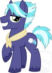 Size: 505x700 | Tagged: safe, artist:tambelon, oc, oc only, oc:top notch, earth pony, pony, clothes, male, solo, stallion