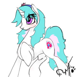 Size: 2000x2000 | Tagged: safe, artist:miniferu, oc, oc only, oc:starlet, pony, unicorn, female