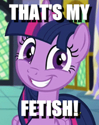 Size: 320x406 | Tagged: safe, edit, edited screencap, screencap, twilight sparkle, twilight sparkle (alicorn), alicorn, pony, the hooffields and mccolts, faic, grin, image macro, meme, smiling, that is my fetish