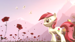 Size: 1920x1080 | Tagged: safe, artist:neondion60, roseluck, pony, 3d, solo, source filmmaker