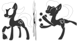 Size: 4096x2160 | Tagged: safe, artist:cleverderpy, oc, oc only, oc:maren watch, earth pony, pony, absurd resolution, bell, flat, game and watch, juggling, mr. game & watch, ponified, reference sheet, solo