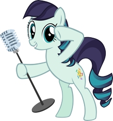 Size: 4899x5228 | Tagged: safe, artist:ironm17, coloratura, pony, absurd resolution, bipedal, dancing, hoof hold, microphone, rara, simple background, singing, solo, transparent background, vector