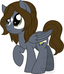 Size: 604x700 | Tagged: safe, artist:tambelon, oc, oc only, oc:star wishes, pegasus, pony, female, mare, solo, watermark