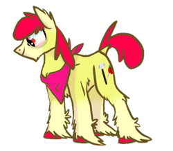 Size: 575x501 | Tagged: safe, artist:ashleybances, apple bloom, pony, alternate cutie mark, older, simple background, solo, transparent background, unshorn fetlocks