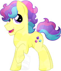 Size: 604x700 | Tagged: safe, artist:tambelon, oc, oc only, oc:cluster crunch, crystal pony, pony, male, solo, stallion, watermark