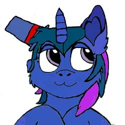 Size: 1200x1200 | Tagged: safe, artist:flashpointsentry2, oc, oc only, oc:flashpoint, cute, hat, solo, top hat