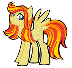 Size: 1024x964 | Tagged: safe, artist:azure-art-wave, oc, oc only, oc:fire lily, pegasus, pony, female, mare, simple background, solo, transparent background, watermark