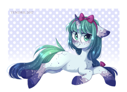 Size: 1280x922 | Tagged: safe, artist:ten-dril, oc, oc only, pony, unicorn, female, floppy ears, galaxy mane, mare, prone, solo