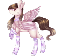 Size: 3559x3367 | Tagged: safe, artist:angelic-shield, oc, oc only, oc:chloe, pegasus, pony, clothes, cute, one hoof raised, simple background, socks, solo, striped socks, transparent background