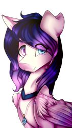 Size: 443x784 | Tagged: safe, artist:xxmissteaxx, oc, oc only, oc:heart light, pegasus, pony, female, heterochromia, looking at you, mare, simple background, smiling, transparent background