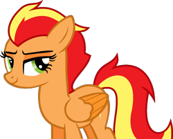 Size: 984x791 | Tagged: safe, artist:pegasski, oc, oc only, oc:firefoot, pegasus, pony, rule 63, simple background, solo, transparent background