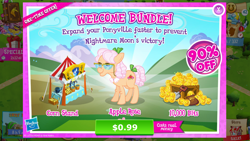 Size: 1136x640 | Tagged: safe, derpibooru import, apple rose, pony, gameloft, mane