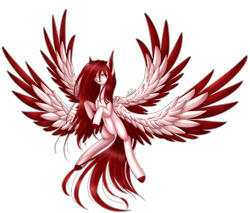 Size: 3186x2718 | Tagged: safe, artist:midfire, oc, oc only, oc:sora, pony, seraph, female, flying, high res, mare, multiple wings, solo