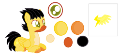 Size: 1112x514 | Tagged: safe, artist:mixelfangirl100, angry birds, chuck, ponified, reference sheet, simple background, solo, the angry birds movie, transparent background