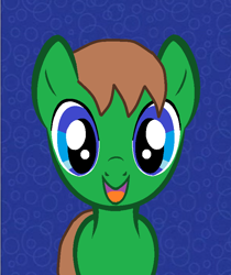 Size: 682x810 | Tagged: safe, oc, oc only, oc:ian, pony, bubble background, mirrored, profile picture