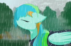 Size: 4456x2912 | Tagged: safe, artist:glitterstar2000, oc, oc only, pegasus, pony, absurd resolution, eyes closed, female, mare, rain, solo, wet