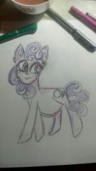 Size: 288x512 | Tagged: safe, screwball, pony, pregnant, traditional art, walking