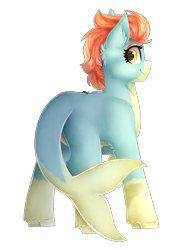 Size: 1472x1924 | Tagged: safe, artist:cloud-drawings, oc, oc only, oc:fearless mist, original species, pony, shark pony, female, mare, simple background, solo, transparent background