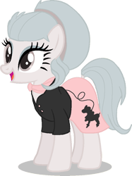 Size: 689x919 | Tagged: safe, artist:overlord pony, oc, oc only, earth pony, pony, adoptable, clothes, dress, poodle skirt, simple background, solo, transparent background