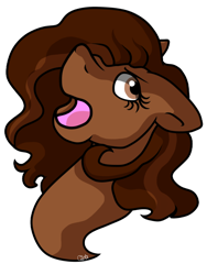 Size: 1500x2000 | Tagged: safe, artist:stereo-of-the-heart, oc, oc only, oc:chocolate serenity, earth pony, pony, bust, female, mare, portrait, simple background, solo, transparent background