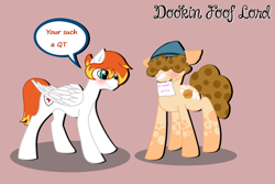 Size: 3000x2000 | Tagged: safe, artist:dookin, oc, oc only, oc:dookin foof lord, oc:trimid, pony, cute