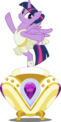 Size: 3000x5959 | Tagged: safe, artist:dashiesparkle, twilight sparkle, twilight sparkle (alicorn), alicorn, pony, a royal problem, .svg available, absurd resolution, ballerina, female, high res, mare, music box, simple background, solo, transparent background, tutu, twilarina, vector