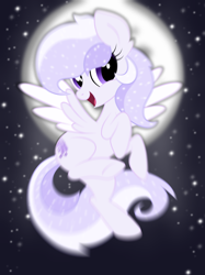 Size: 2048x2732 | Tagged: safe, artist:centchi, artist:prismaticstars, oc, oc only, oc:starstorm slumber, art theft, moon, solo, trace