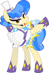 Size: 8187x12288 | Tagged: safe, artist:jhayarr23, sapphire shores, earth pony, pony, absurd resolution, clothes, female, looking at you, mare, simple background, solo, transparent background, vector