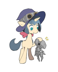 Size: 480x600 | Tagged: safe, artist:栗子川, pony, robot, unicorn, anime, constanze amalie von braunschbank-albrechtsberger, little witch academia, pixiv, ponified, solo