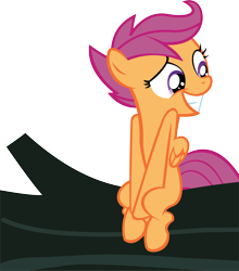 Size: 10479x11935 | Tagged: safe, artist:cyanlightning, scootaloo, sleepless in ponyville, .svg available, absurd resolution, simple background, solo, transparent background, vector, wood