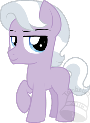 Size: 510x700 | Tagged: safe, artist:tambelon, oc, oc only, oc:top dollar, earth pony, pony, colt, magical lesbian spawn, male, offspring, parent:diamond tiara, parent:silver spoon, parents:silvertiara, raised hoof, simple background, solo, transparent background, watermark