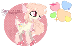 Size: 1024x686 | Tagged: safe, artist:kazziepones, oc, oc only, oc:candy hearts, deer pony, original species, cloven hooves, female, mare, reference sheet, simple background, solo, transparent background