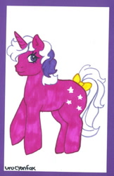 Size: 414x639 | Tagged: safe, artist:skypinpony, twilight, g1, solo, traditional art