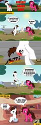 Size: 1024x3087 | Tagged: safe, artist:aarondrawsarts, oc, oc only, earth pony, pony, comic:freshly baked buns, pony creator, burn, burned, burned butt, burning, butt, comic, female, literal butthurt, male, mare, old art, pain, plot, stallion