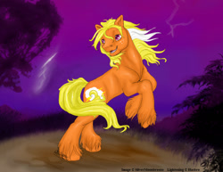 Size: 771x595 | Tagged: safe, artist:silvermoonbreeze, g1, lightning (g1), mountain boy ponies, solo