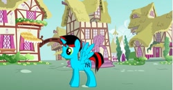 Size: 1377x714 | Tagged: safe, oc, oc only, pony creator, ponified, ponyville, solo