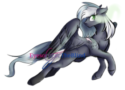 Size: 1024x736 | Tagged: safe, artist:eyesorefortheblind, oc, oc only, oc:whisper, ghost, pegasus, pony, solo, watermark