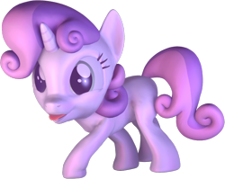 Size: 1080x858 | Tagged: safe, artist:fillerartist, sweetie belle, pony, 3d, blender, looking at you, render, silly, silly pony, solo, tongue out